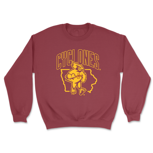 Iowa State Women's Basketball Crimson Cy Crewneck - Emily Ryan