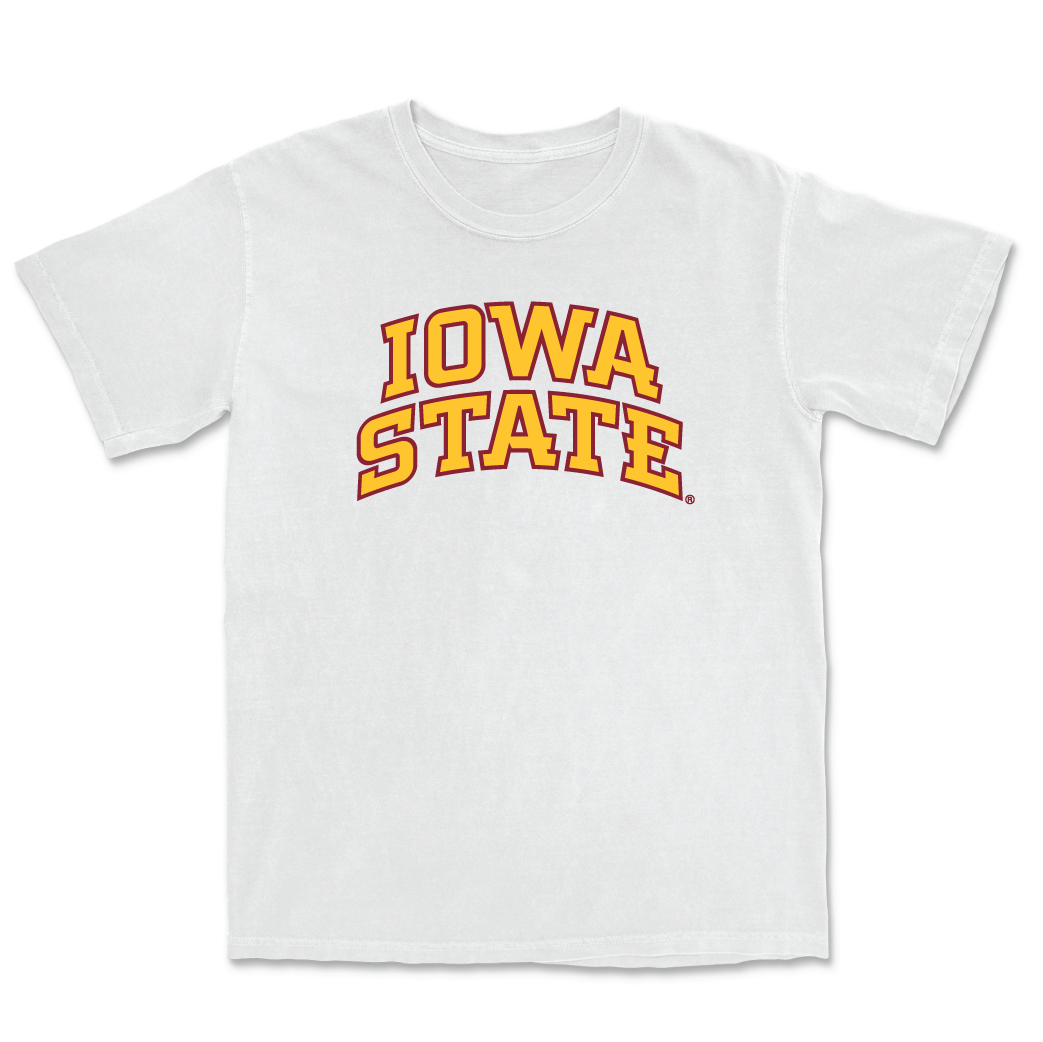 Football Iowa State White Comfort Colors Tee - Jacob Lyftogt