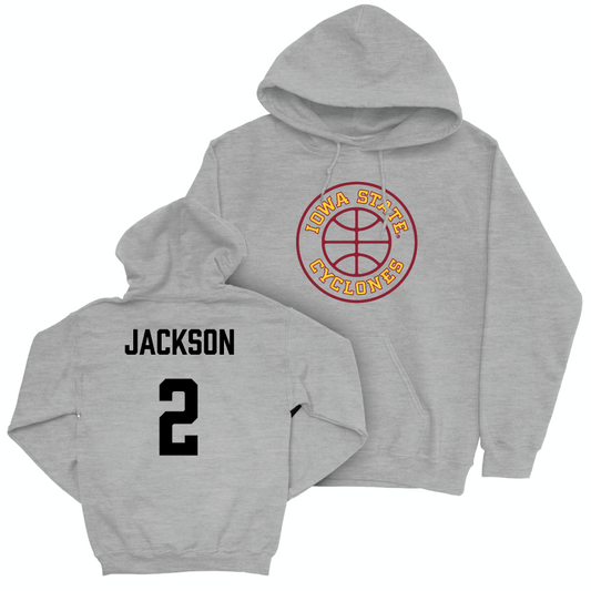 Iowa State Women's Basketball Sport Grey Hardwood Hoodie  - Arianna Jackson