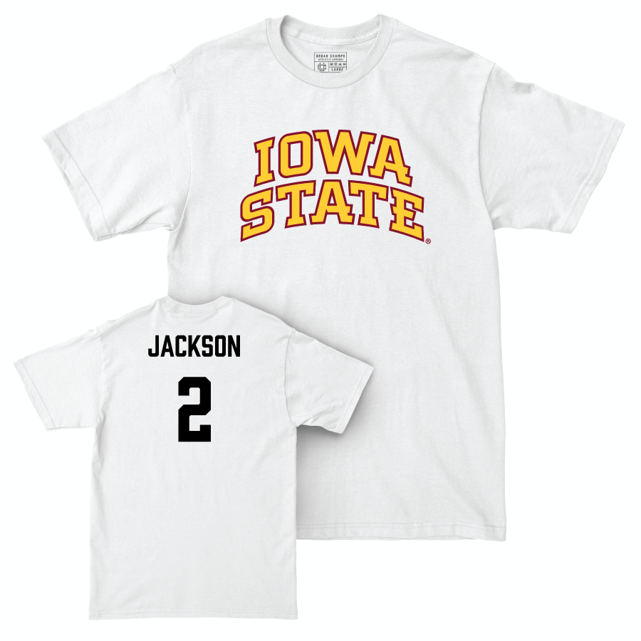 Iowa State Women's Basketball White Comfort Colors Tee  - Arianna Jackson