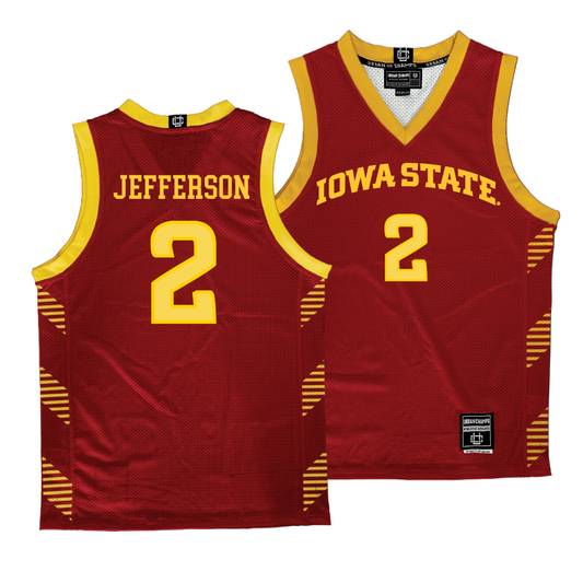 Crimson Men's Basketball Iowa State Jersey  - Joshua Jefferson