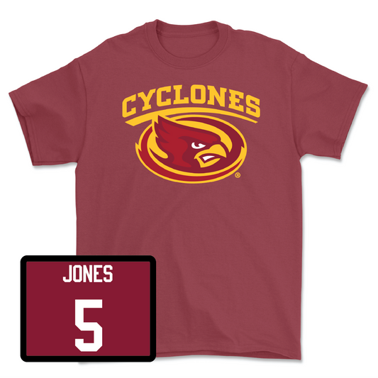 Crimson Men's Basketball Cyclones Tee - Curtis Jones