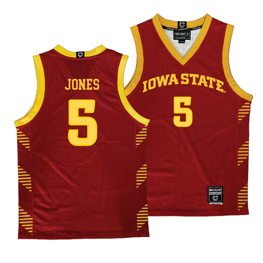 Crimson Men's Basketball Iowa State Jersey - Curtis Jones