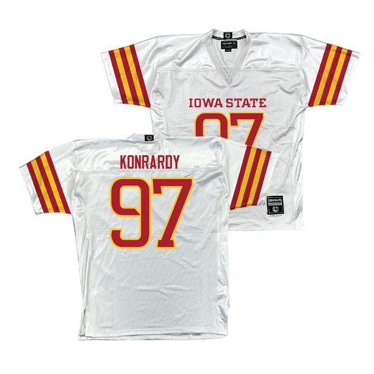 Iowa State Football White Jersey  - Kyle Konrardy