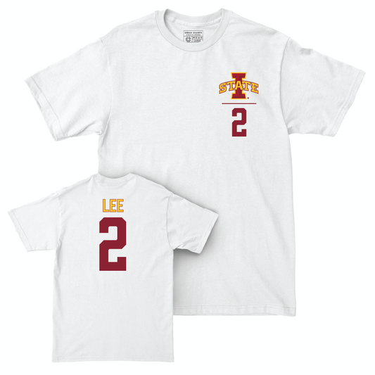 Iowa State Football White Logo Comfort Colors Tee  - Dylan Lee