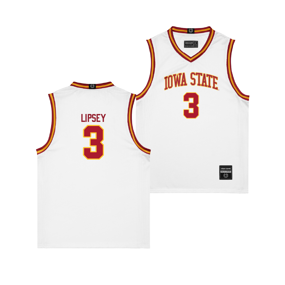 Iowa State Men's Basketball White Jersey - Tamin Lipsey