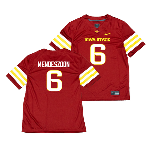 Nike Iowa State Cardinal NIL Game Replica Football Jersey - Myles Mendeszoon