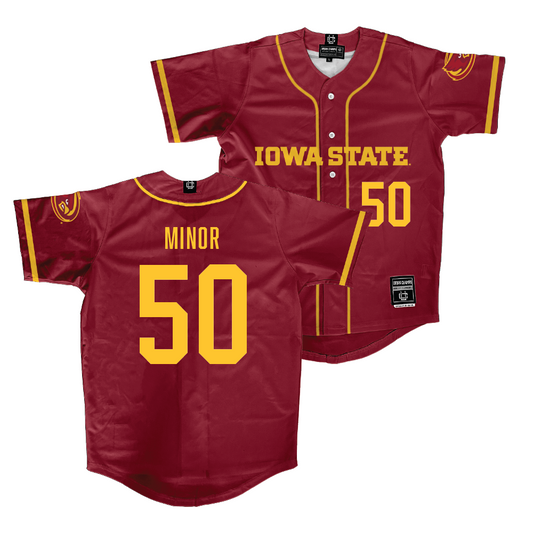 Iowa State Softball Crimson Jersey - Ashley Minor | #50