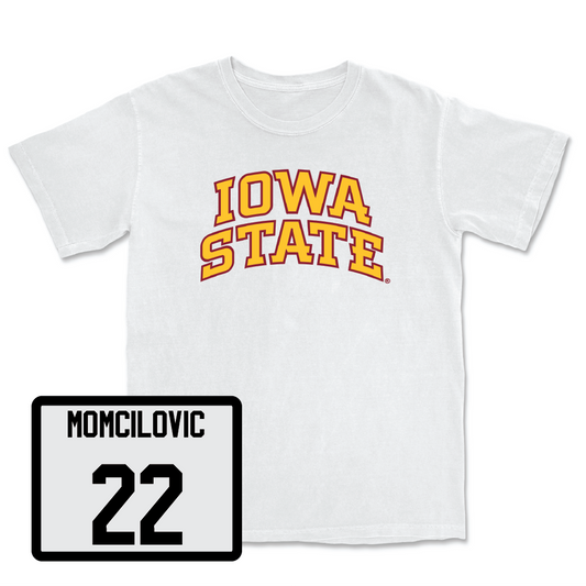 White Men's Basketball Iowa State Comfort Colors Tee - Milan Momcilovic