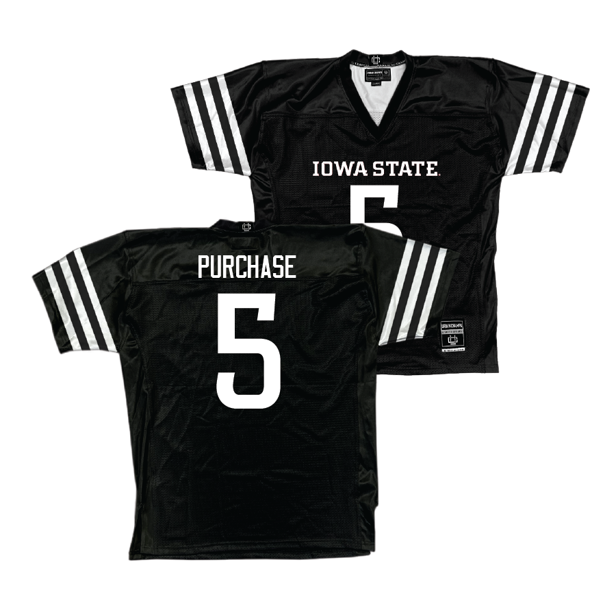 Iowa State Football Black Jersey - Myles Purchase