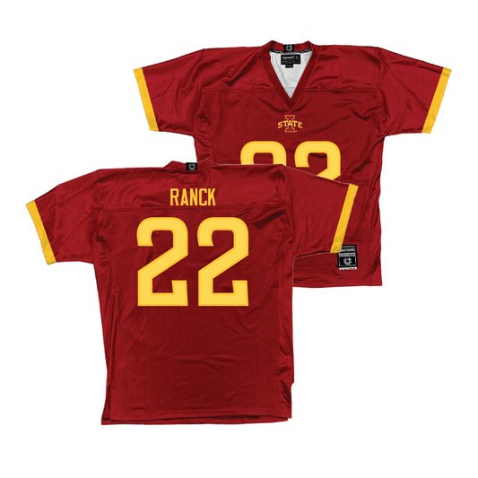 Crimson Iowa State Football Jersey - Dillon Ranck