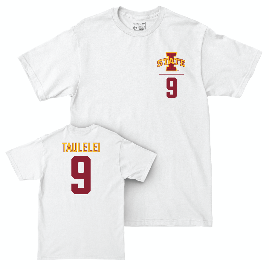 Iowa State Women's Basketball White Logo Comfort Colors Tee   - Lilly Taulelei