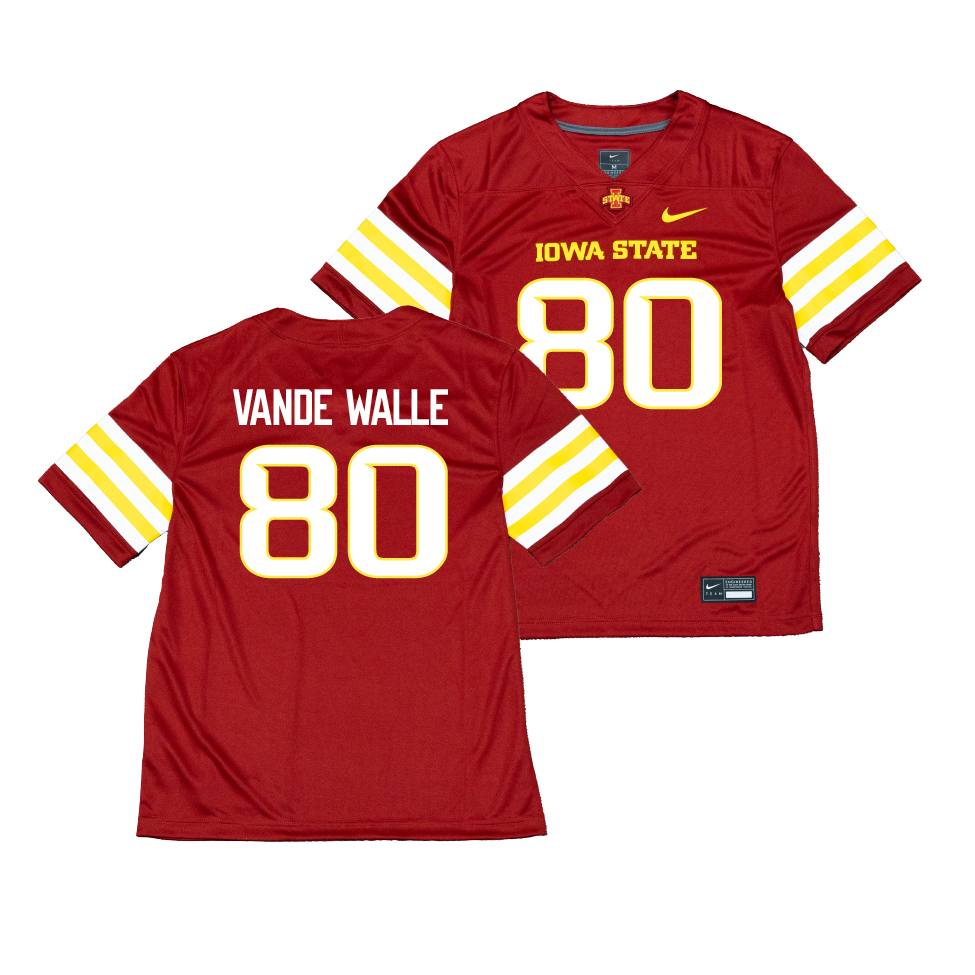 Nike Iowa State Cardinal NIL Game Replica Football Jersey - Jonathan Vande Walle