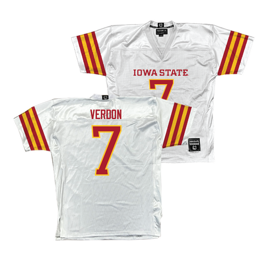 Iowa State Football White Jersey - Malik Verdon