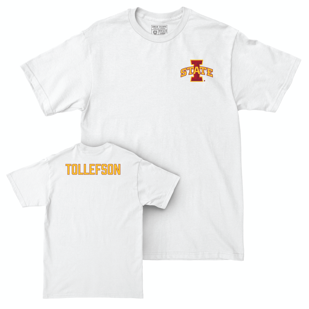 Iowa State Women's Swim & Dive White Logo Comfort Colors Tee  - Abby Tollefson