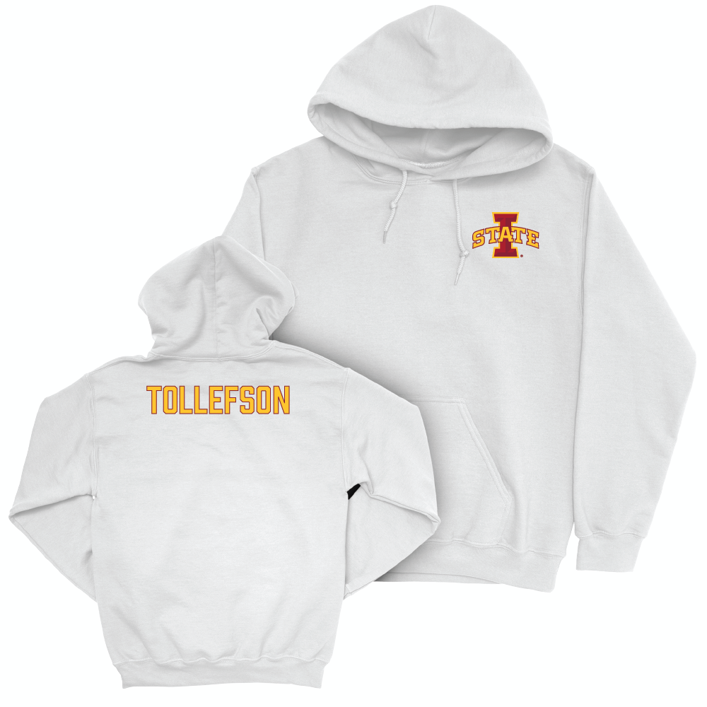 Iowa State Women's Swim & Dive White Logo Hoodie  - Abby Tollefson