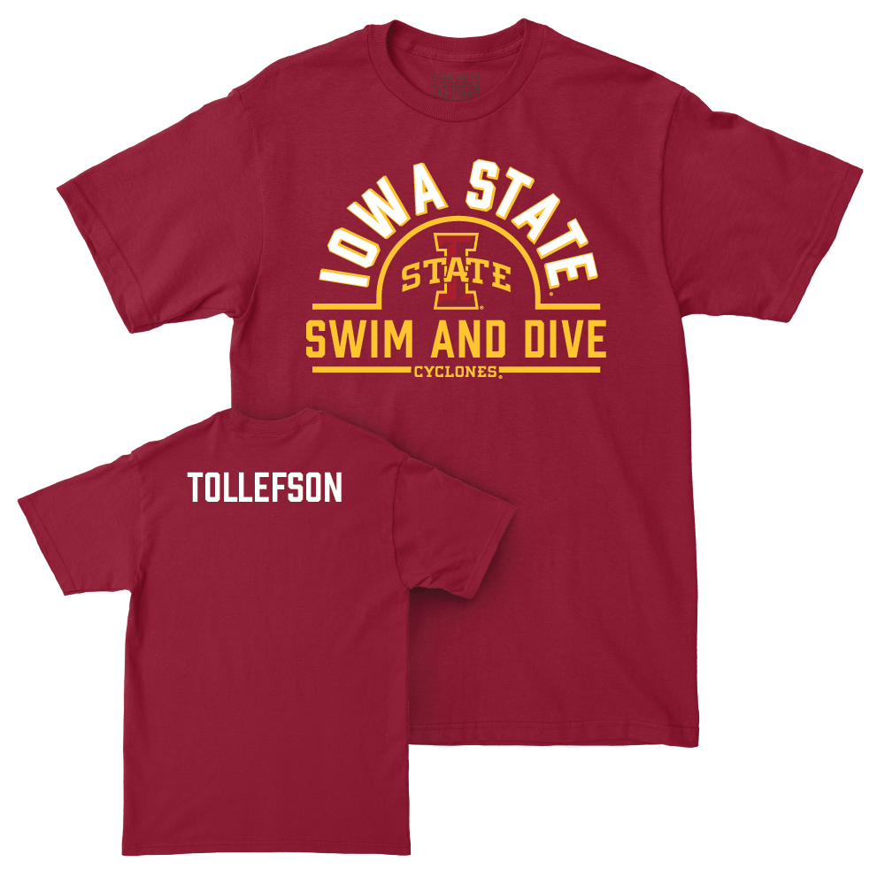 Iowa State Women's Swim & Dive Crimson Arch Tee  - Abby Tollefson