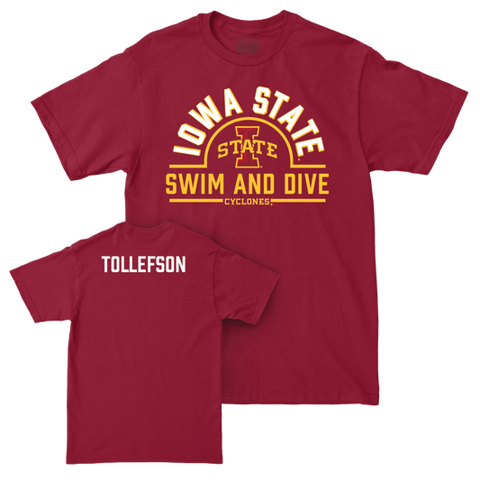 Iowa State Women's Swim & Dive Crimson Arch Tee  - Abby Tollefson