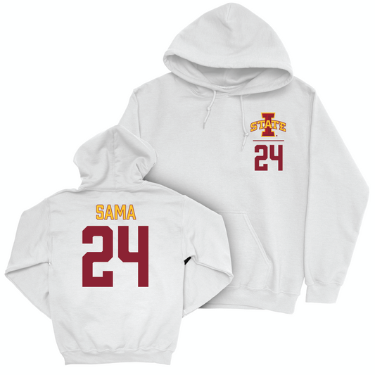 Iowa State Football White Logo Hoodie  - Abu Sama