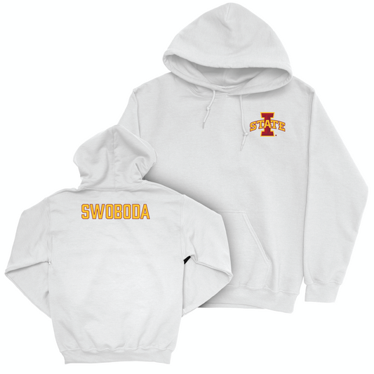 Iowa State Women's Swim & Dive White Logo Hoodie  - Grace Swoboda