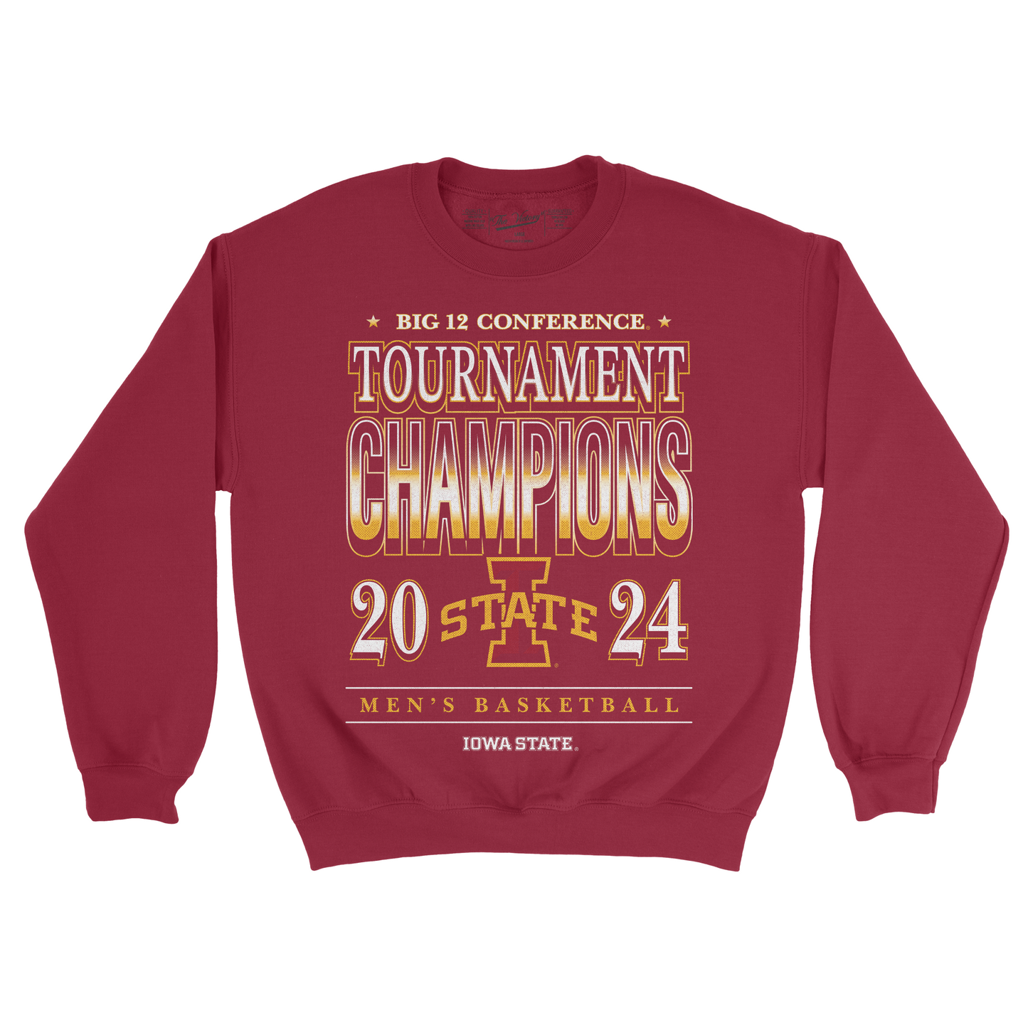 Iowa State MBB 2024 Conference Tournament Champions Streetwear Crew by Retro Brand