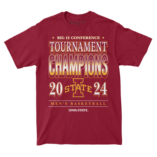 Iowa State MBB 2024 Conference Tournament Champions Streetwear T-shirt by Retro Brand