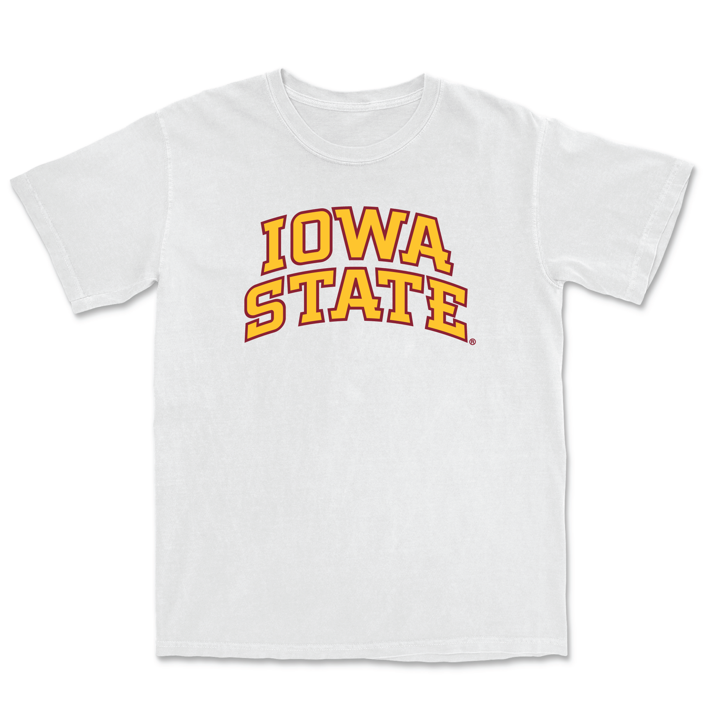 White Women's Volleyball Iowa State Comfort Colors Tee
