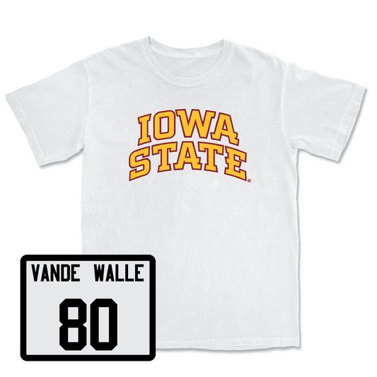 White Football Iowa State Comfort Colors Tee